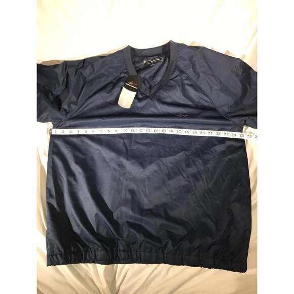 Greg Norman Mens Large Navy  V Neck Water Resistant Pullover - Picture 6 of 8
